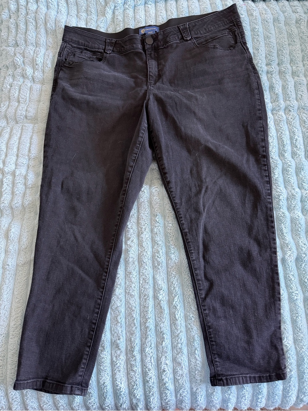 Democracy Ab”solution” Black Skinny Jeans Women’s Plus Size 22W Stretch Mid Rise